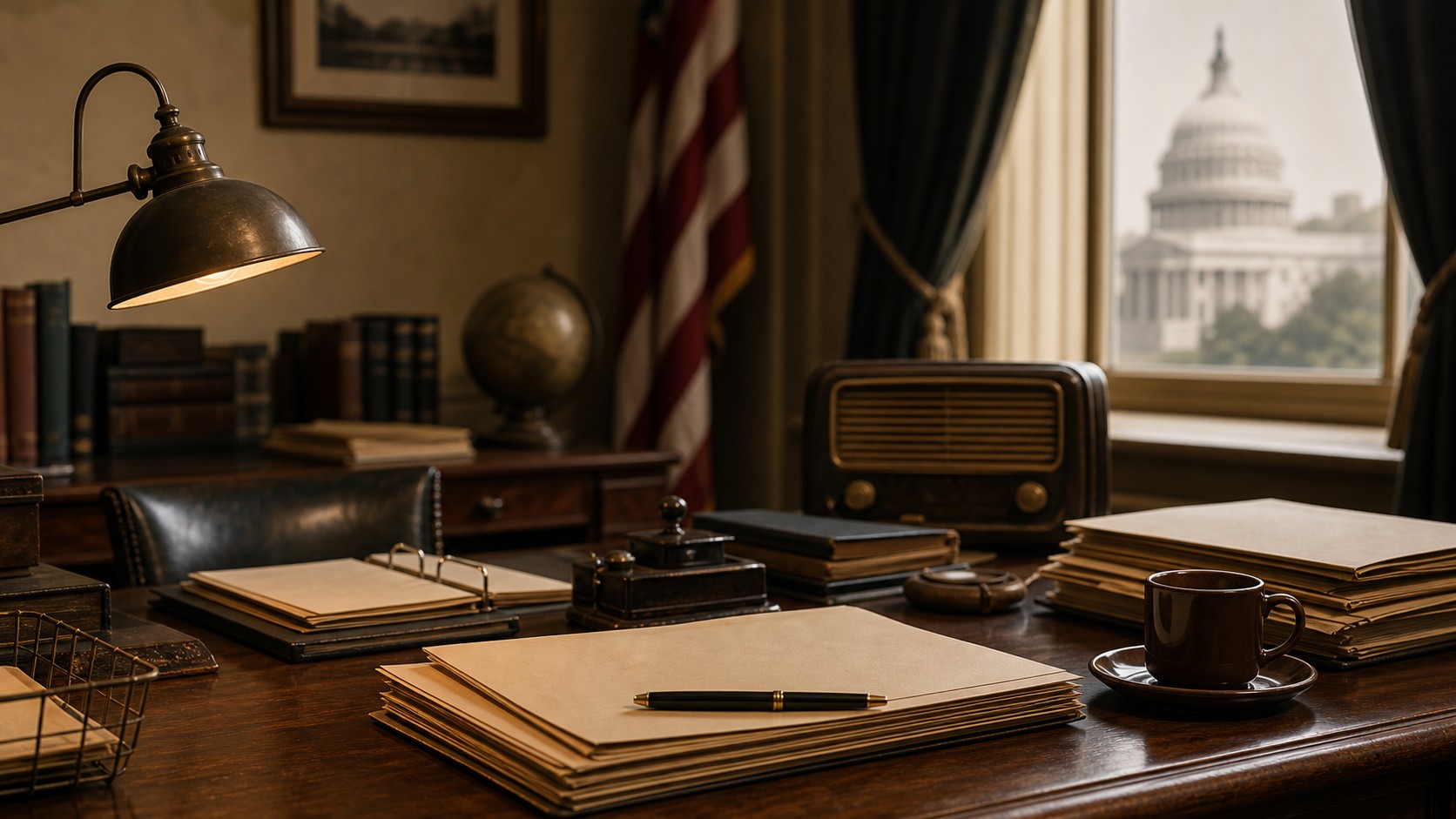 Editorial civic image for Franklin D. Roosevelt: How One President Reshaped American Government