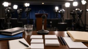 Editorial civic image for Political Messaging Explained: How Leaders Shape Public Opinion